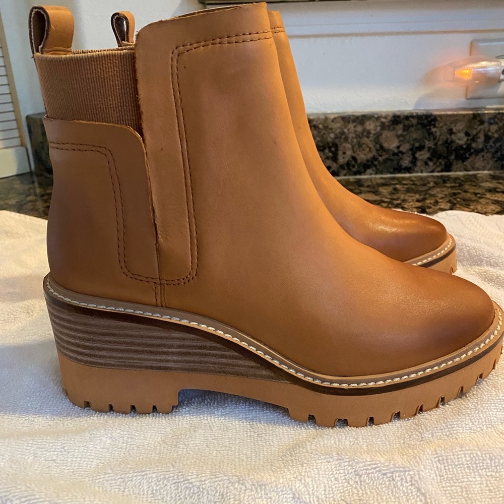 New never worn lug sole boots